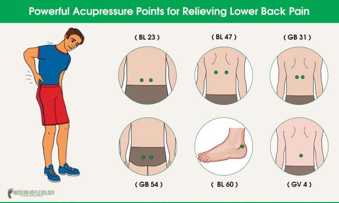 Pressure Point Chart For Lower Back