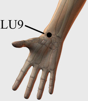 Acupressure point Lung 9