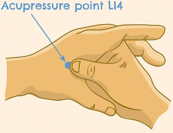 LI4 acupressure point - Joining the valley