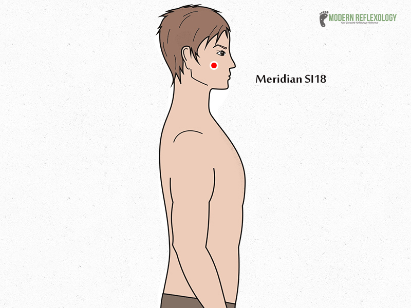 Meridian-SI18 Acupressure points